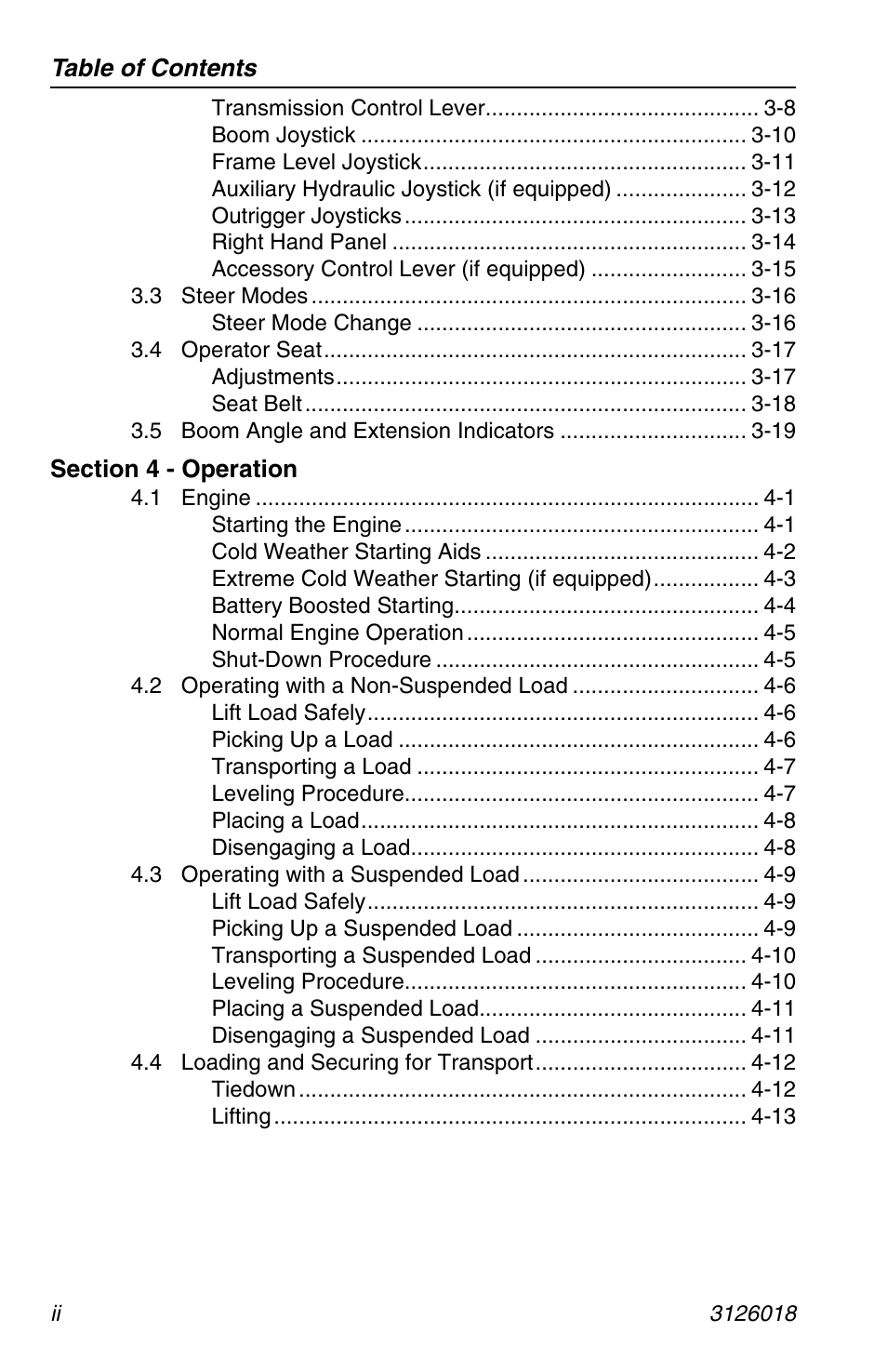 JLG G12-55A Operator Manual User Manual | Page 8 / 164