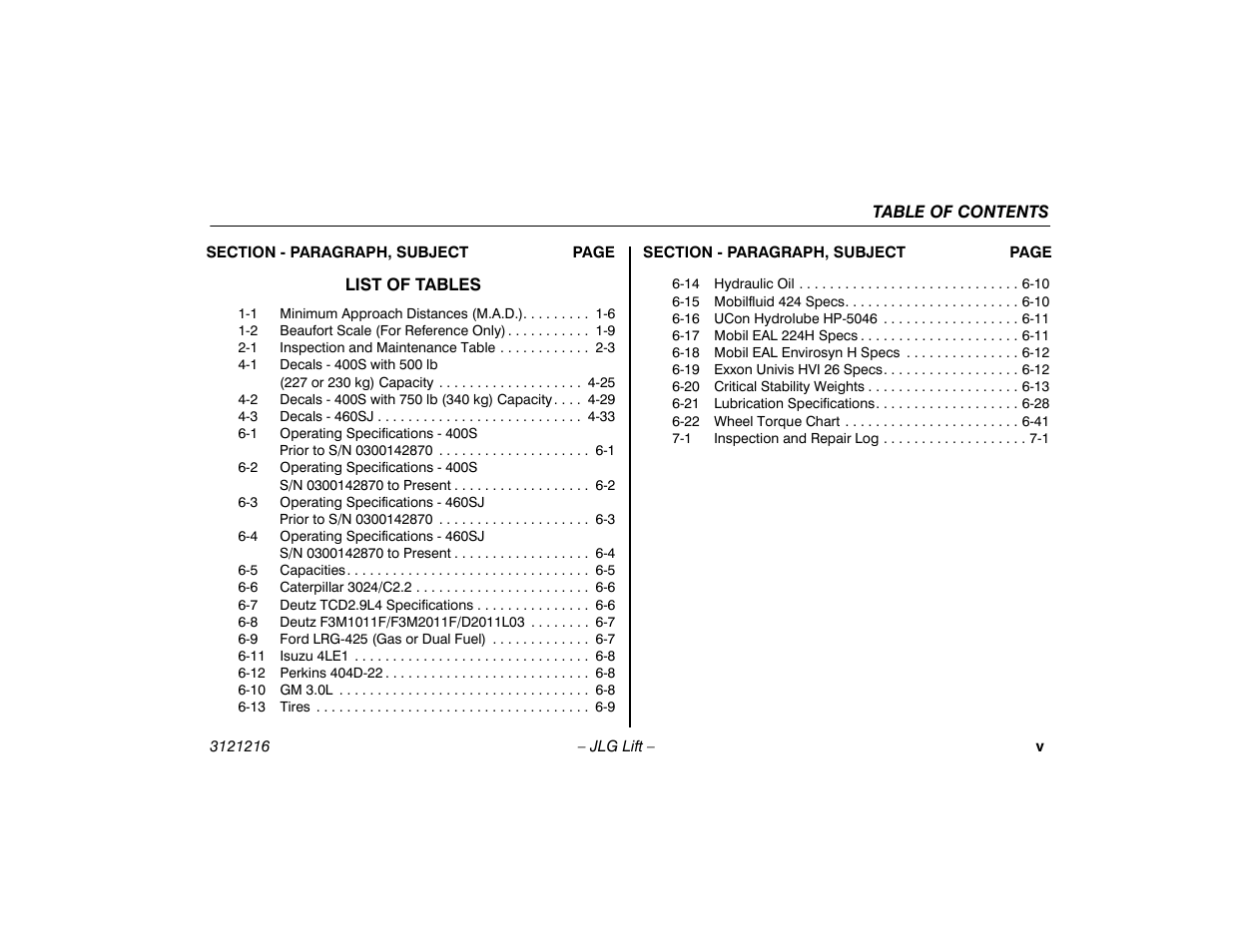 JLG 460SJ Operator Manual User Manual | Page 11 / 148