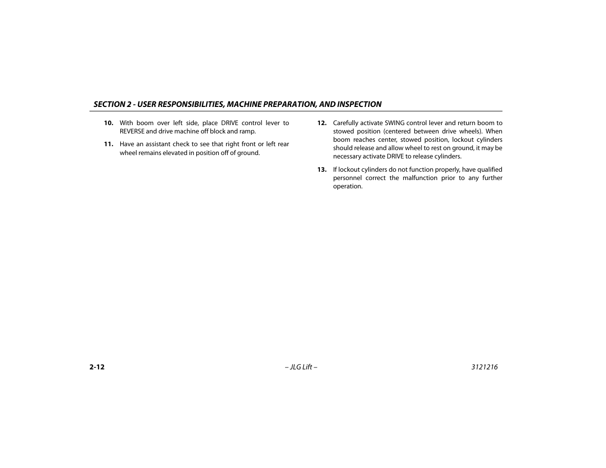 JLG 460SJ Operator Manual User Manual | Page 38 / 148