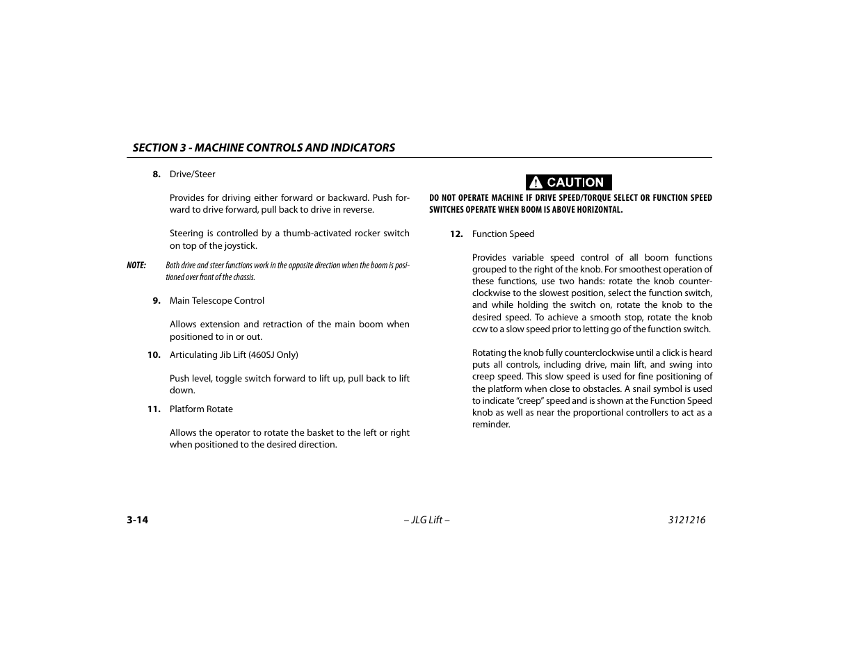 JLG 460SJ Operator Manual User Manual | Page 52 / 148
