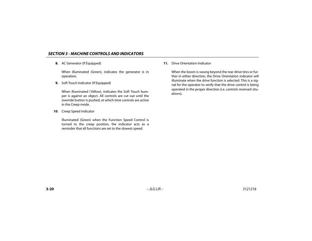 JLG 460SJ Operator Manual User Manual | Page 58 / 148