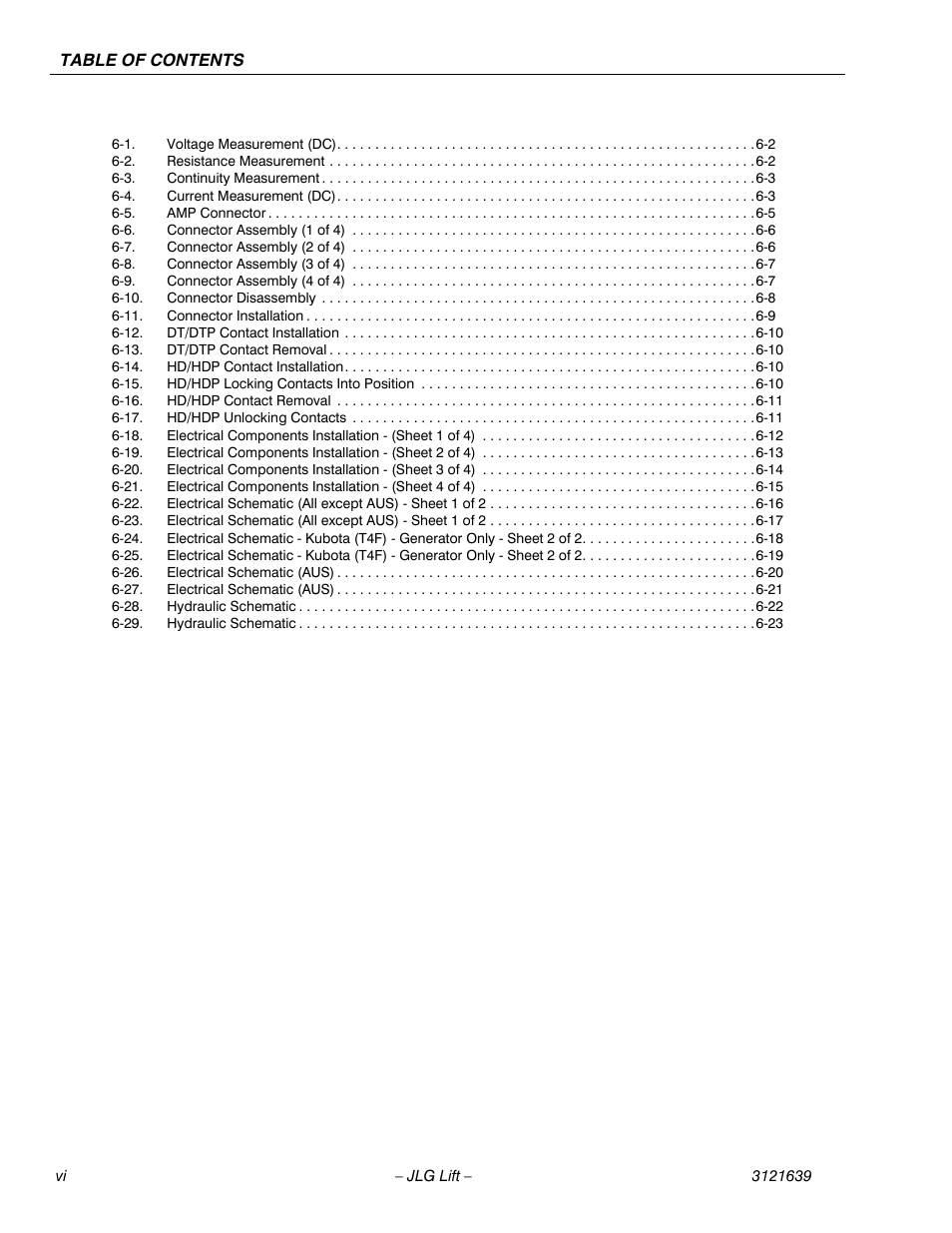 JLG M4069 Service Manual User Manual | Page 10 / 138