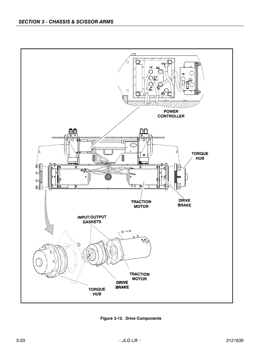 Drive components -20 | JLG M4069 Service Manual User Manual | Page 52 / 138