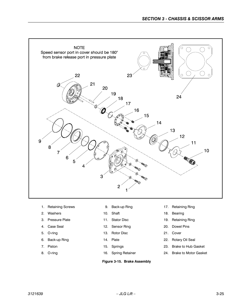 Brake assembly -25 | JLG M4069 Service Manual User Manual | Page 57 / 138