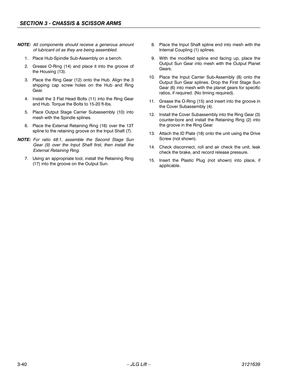 JLG M4069 Service Manual User Manual | Page 72 / 138