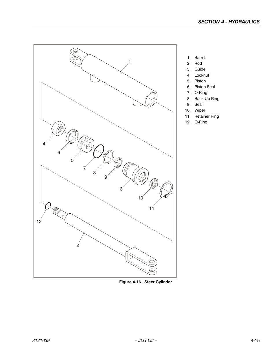 Steer cylinder -15 | JLG M4069 Service Manual User Manual | Page 87 / 138