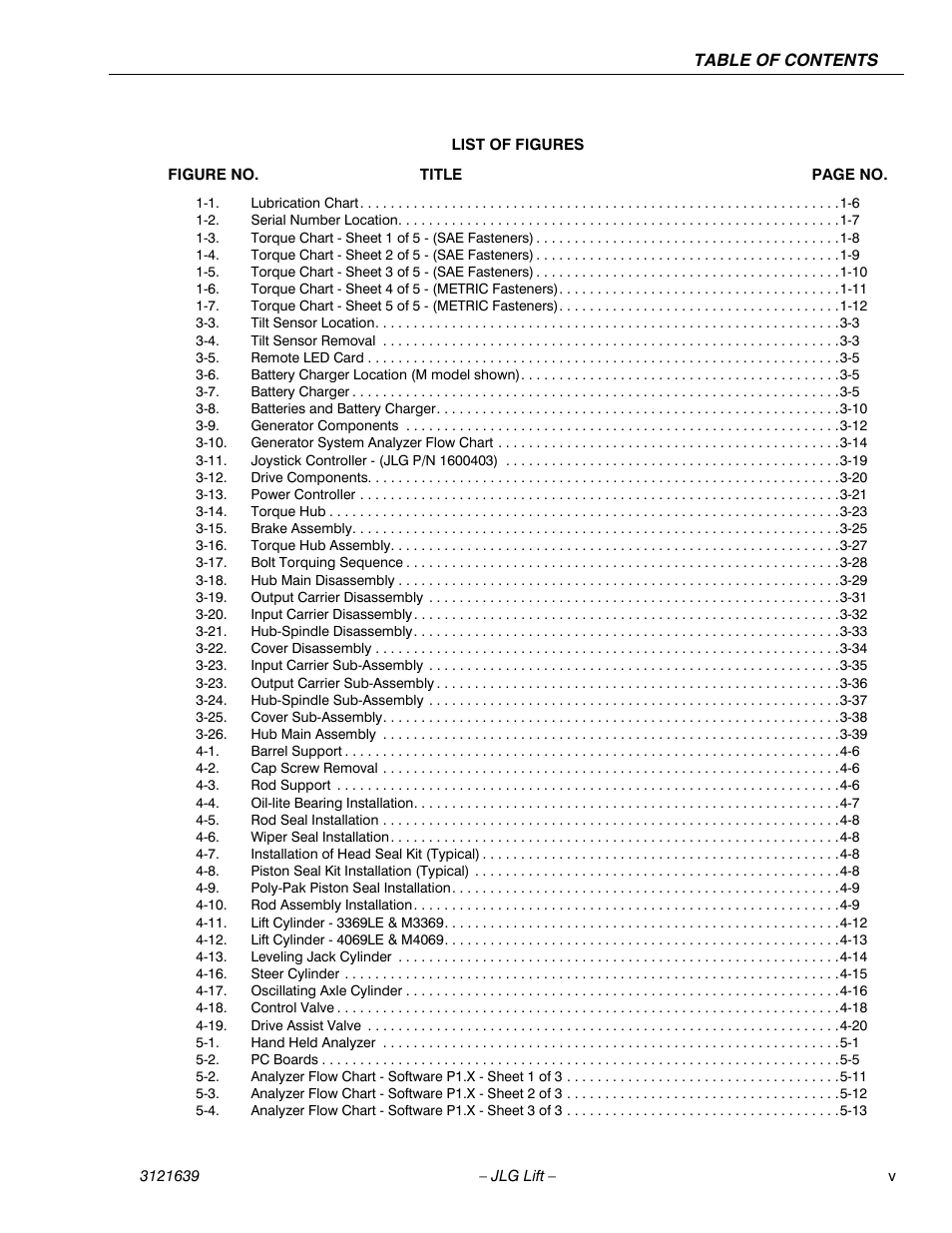 JLG M4069 Service Manual User Manual | Page 9 / 138