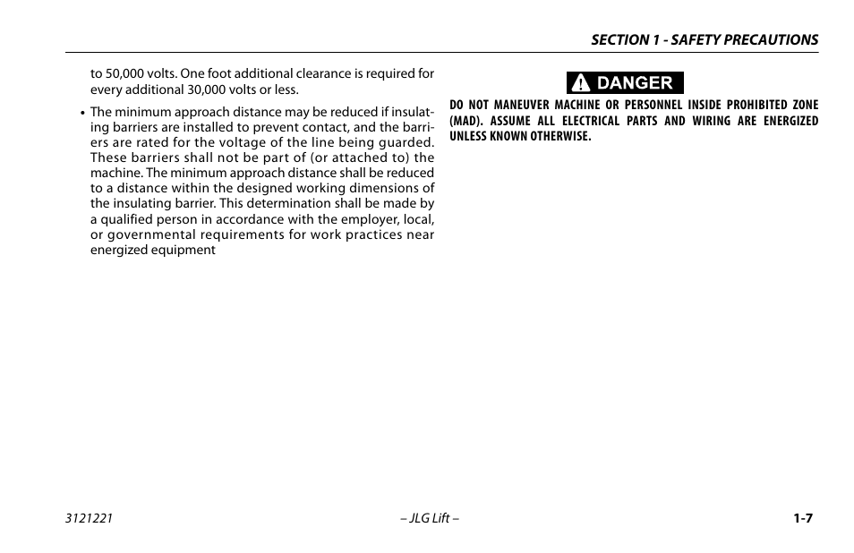 JLG 1230ES Operator Manual User Manual | Page 17 / 96