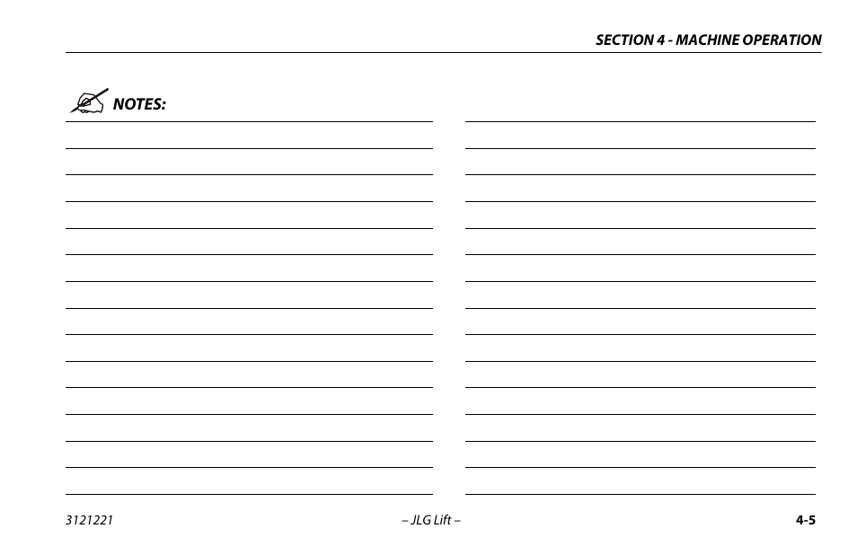 JLG 1230ES Operator Manual User Manual | Page 47 / 96
