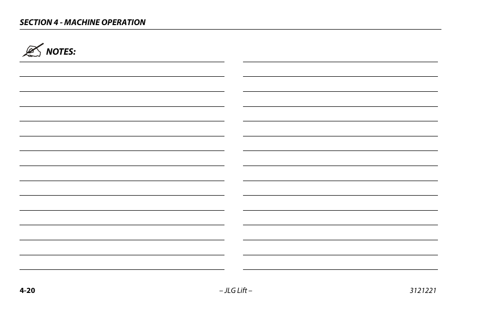 JLG 1230ES Operator Manual User Manual | Page 62 / 96