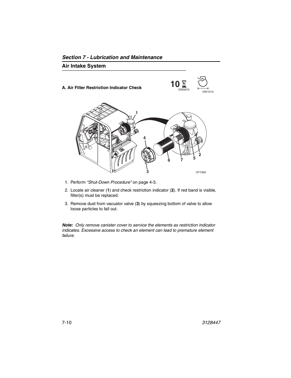 Air intake system, Air intake system -10 | JLG G12-55A AccuPlace Operator Manual User Manual | Page 114 / 142