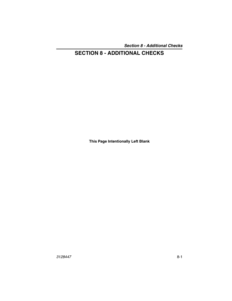 Section 8 - additional checks | JLG G12-55A AccuPlace Operator Manual User Manual | Page 127 / 142