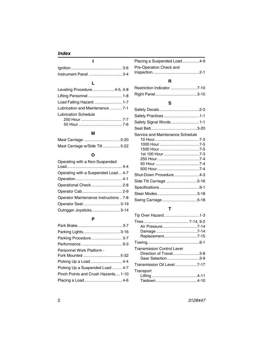 JLG G12-55A AccuPlace Operator Manual User Manual | Page 134 / 142