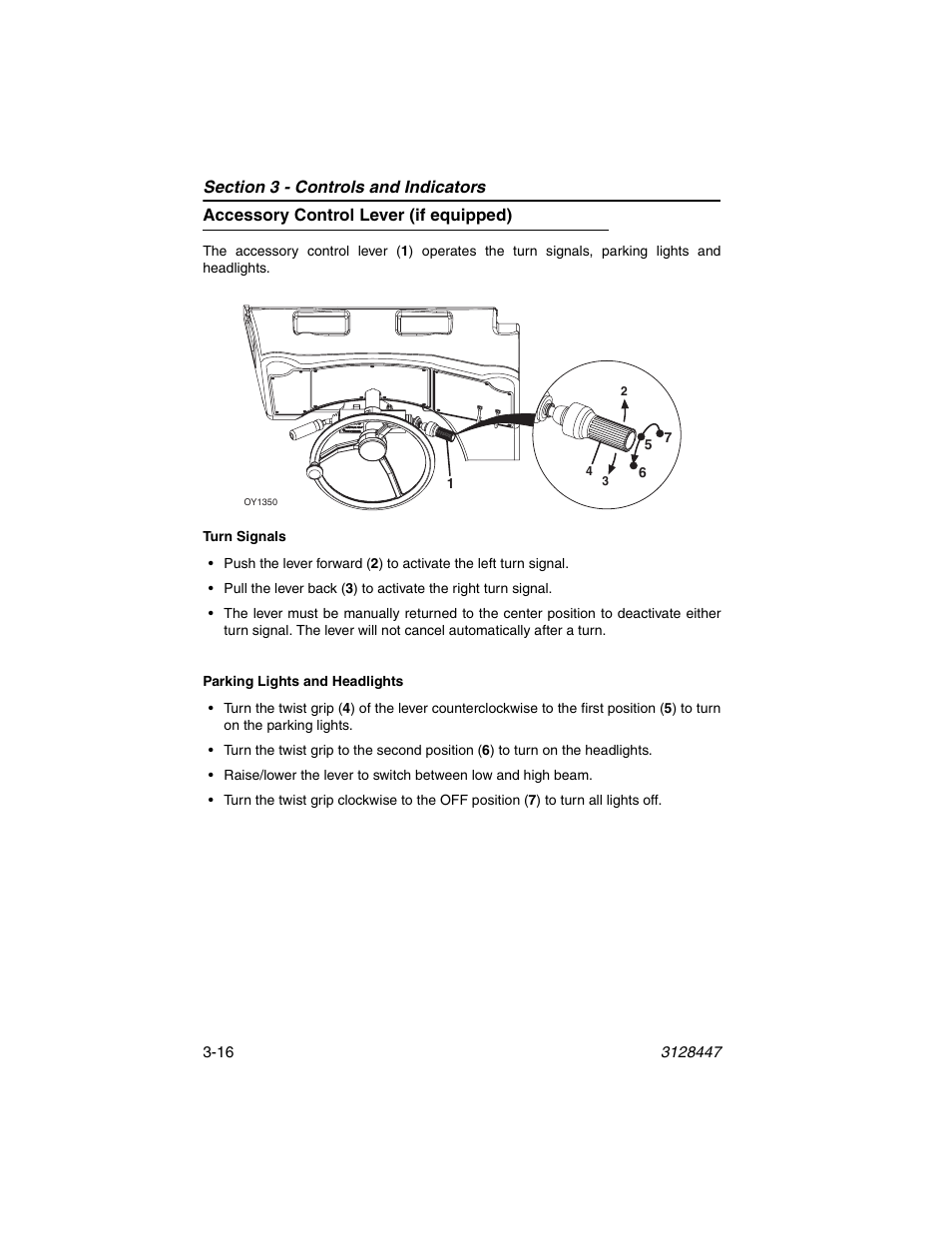 Accessory control lever (if equipped), Accessory control lever (if equipped) -16 | JLG G12-55A AccuPlace Operator Manual User Manual | Page 50 / 142