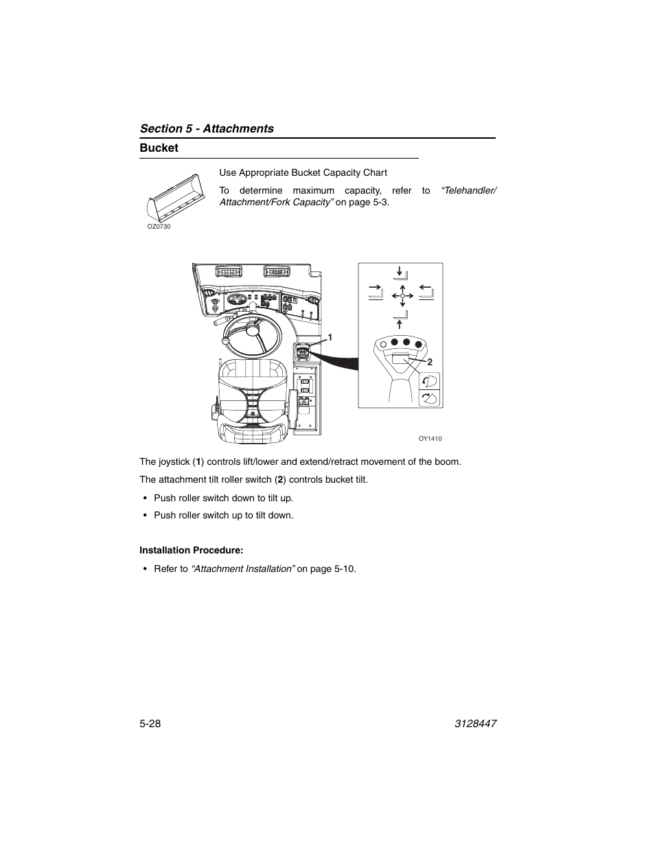 Bucket, Bucket -28 | JLG G12-55A AccuPlace Operator Manual User Manual | Page 96 / 142