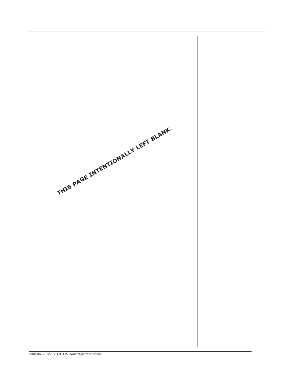 This page intentionally left blank | JLG G9-43A (9151-4003) Operator Manual User Manual | Page 11 / 60