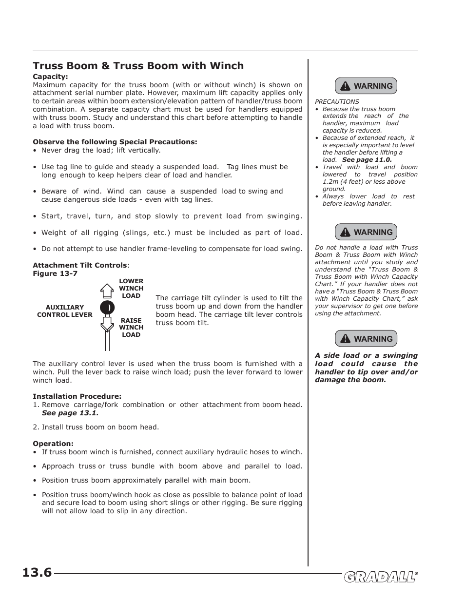 Truss boom & truss boom with winch | JLG G9-43A (9151-4003) Operator Manual User Manual | Page 46 / 60