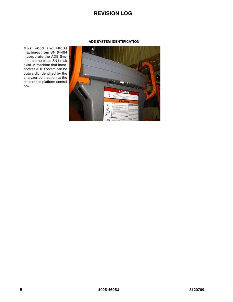 Revision log | JLG 460SJ ANSI Parts Manual User Manual | Page 4 / 346