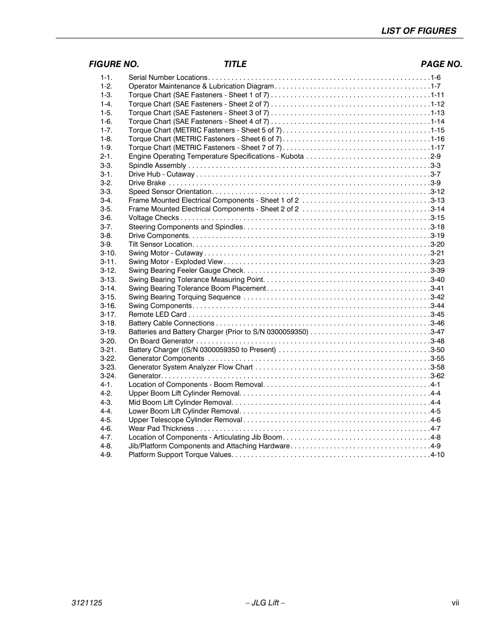 JLG M400 ANSI Service Manual User Manual | Page 11 / 256