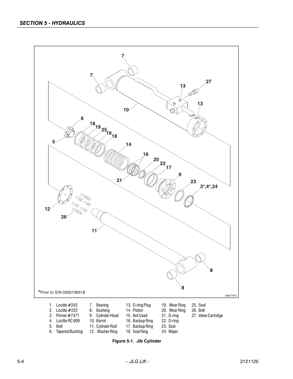 Jib cylinder -4 | JLG M400 ANSI Service Manual User Manual | Page 158 / 256