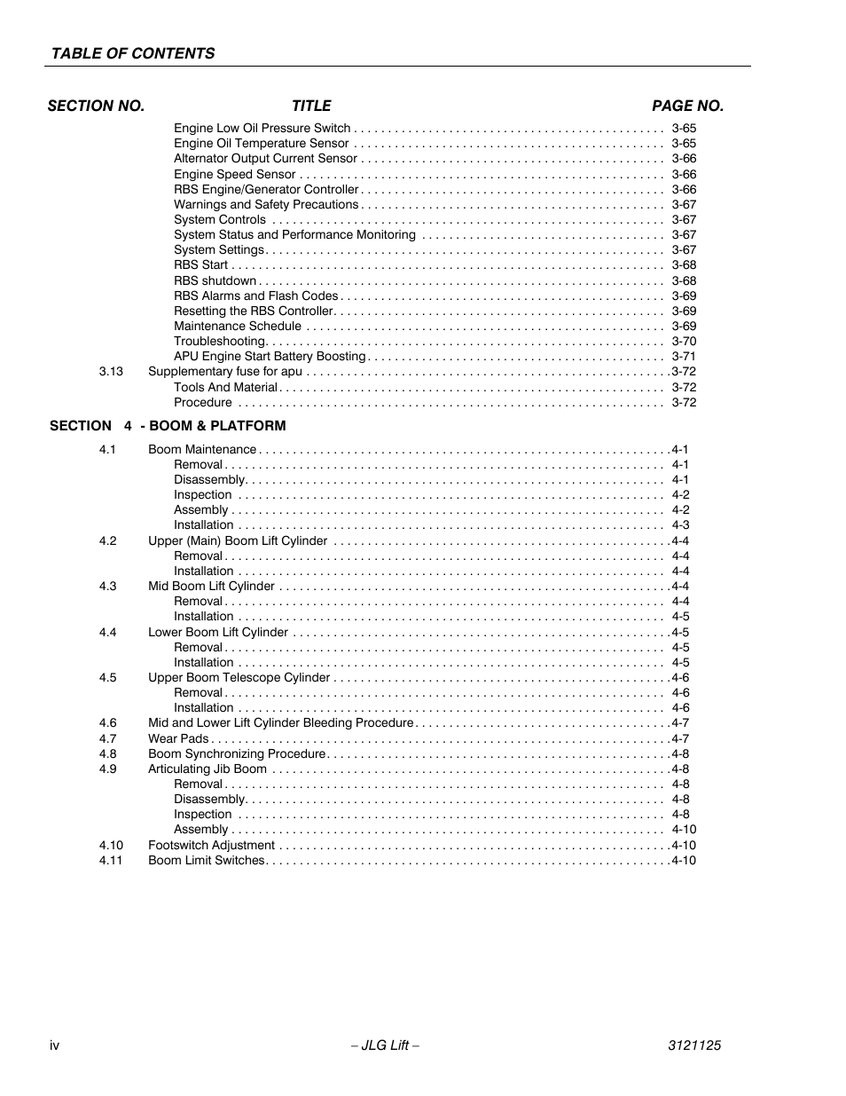 JLG M400 ANSI Service Manual User Manual | Page 8 / 256