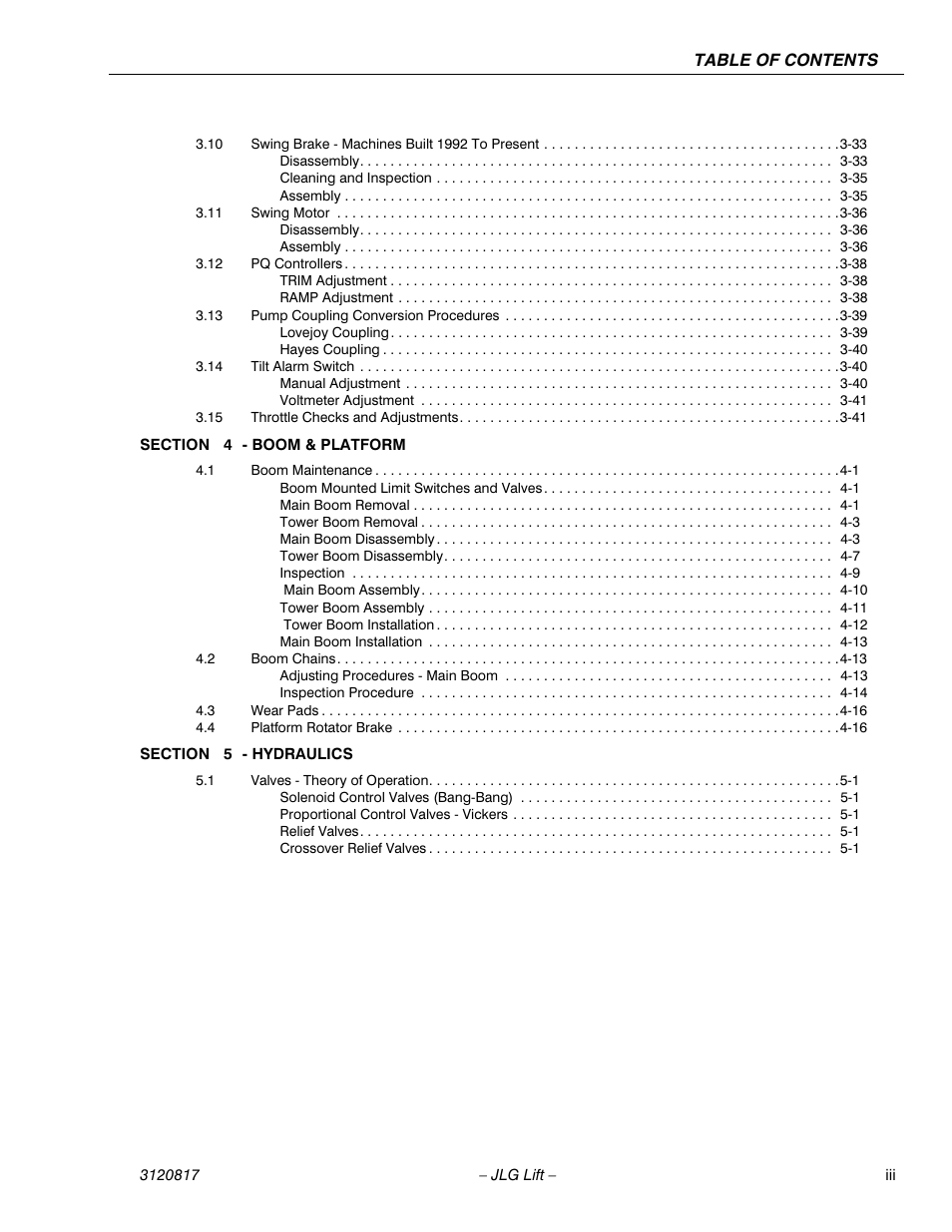 JLG 150HAX Service Manual User Manual | Page 7 / 156