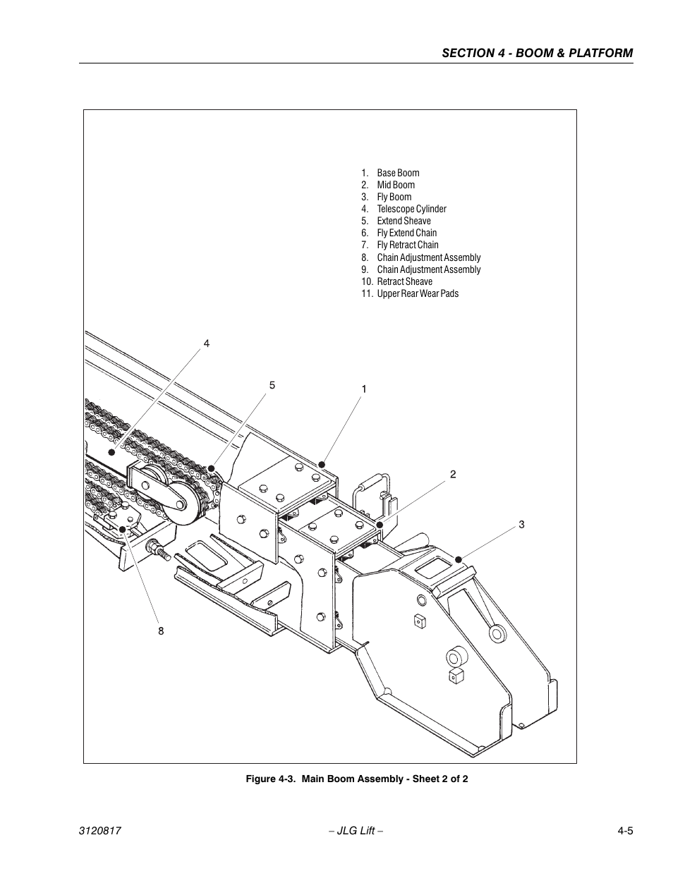 Main boom assembly - sheet 2 of 2 -5 | JLG 150HAX Service Manual User Manual | Page 85 / 156