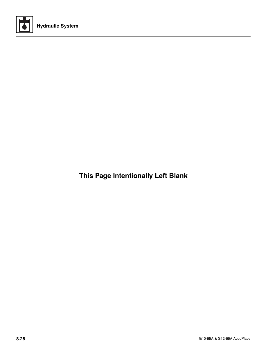 This page intentionally left blank | JLG G12-55A AccuPlace Service Manual User Manual | Page 118 / 230