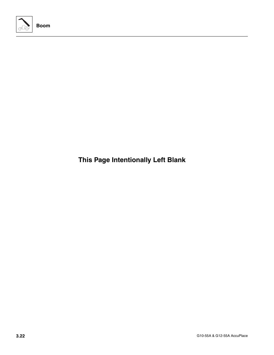 This page intentionally left blank | JLG G12-55A AccuPlace Service Manual User Manual | Page 44 / 230