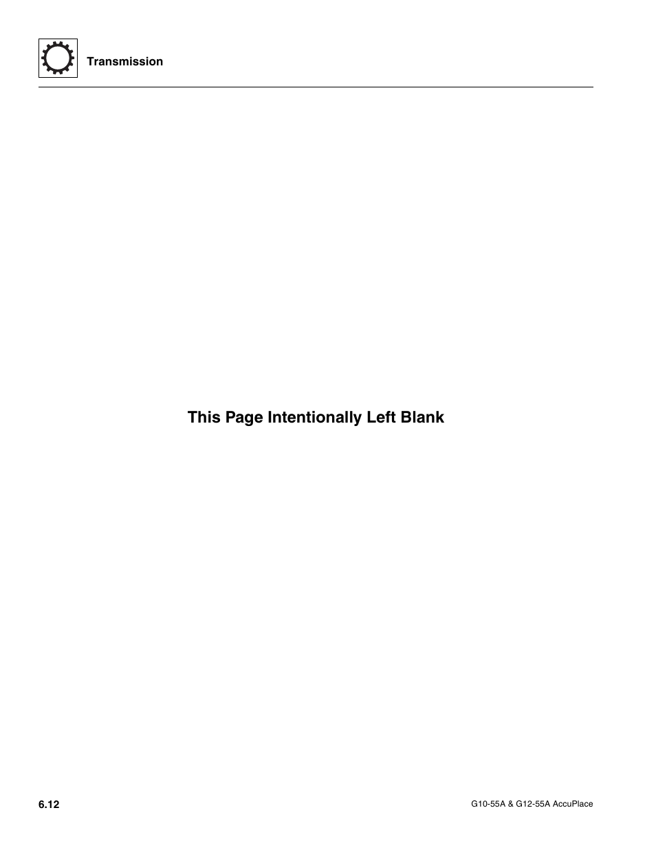 This page intentionally left blank | JLG G12-55A AccuPlace Service Manual User Manual | Page 78 / 230