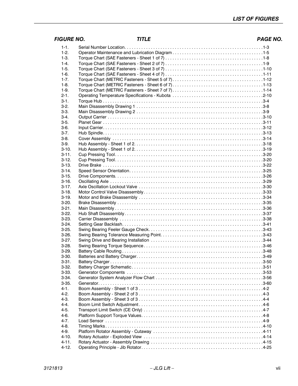 JLG M600 Service Manual User Manual | Page 11 / 222