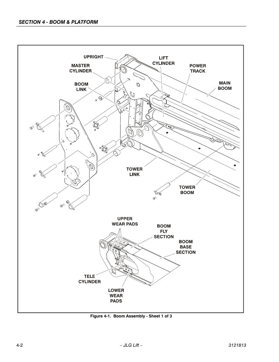 Boom assembly - sheet 1 of 3 -2 | JLG M600 Service Manual User Manual | Page 112 / 222