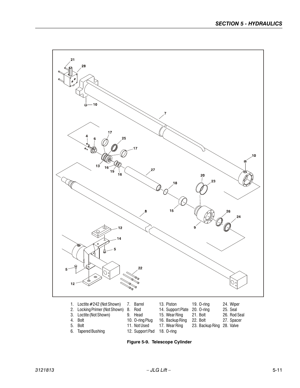 Telescope cylinder -11 | JLG M600 Service Manual User Manual | Page 155 / 222