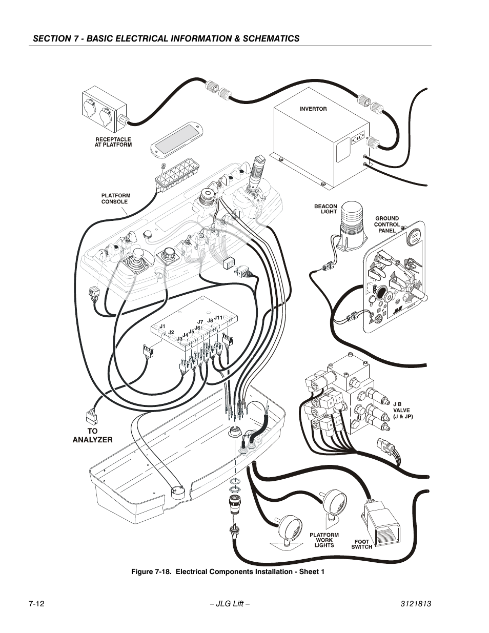 Electrical components installation - sheet 1 -12 | JLG M600 Service Manual User Manual | Page 212 / 222