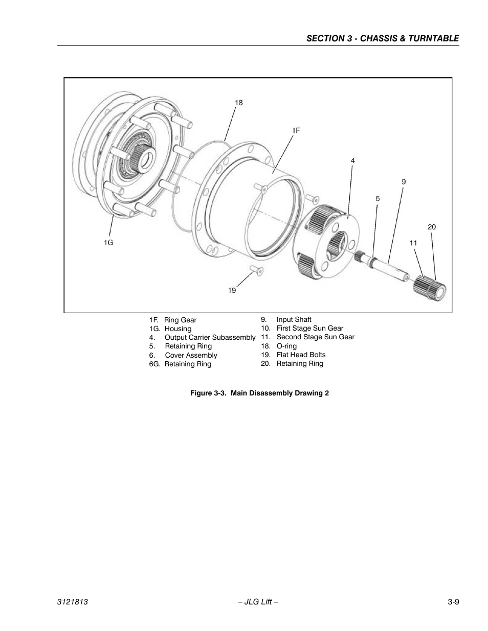 Main disassembly drawing 2 -9 | JLG M600 Service Manual User Manual | Page 47 / 222