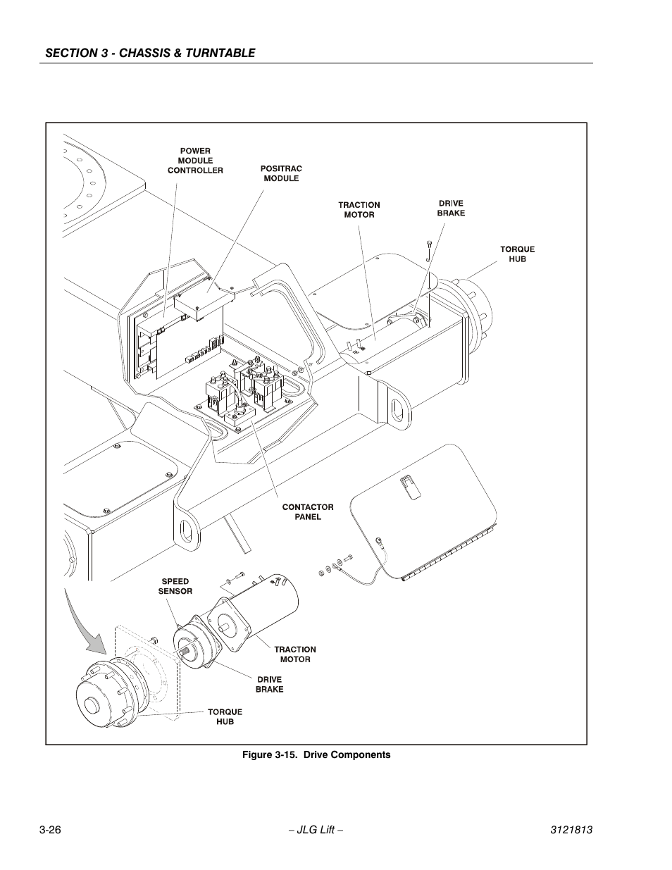 Drive components -26 | JLG M600 Service Manual User Manual | Page 64 / 222