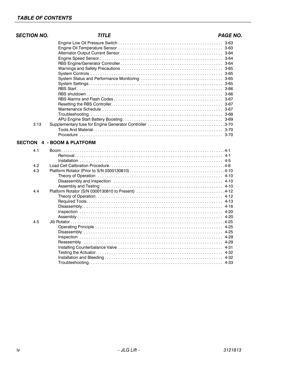 JLG M600 Service Manual User Manual | Page 8 / 222