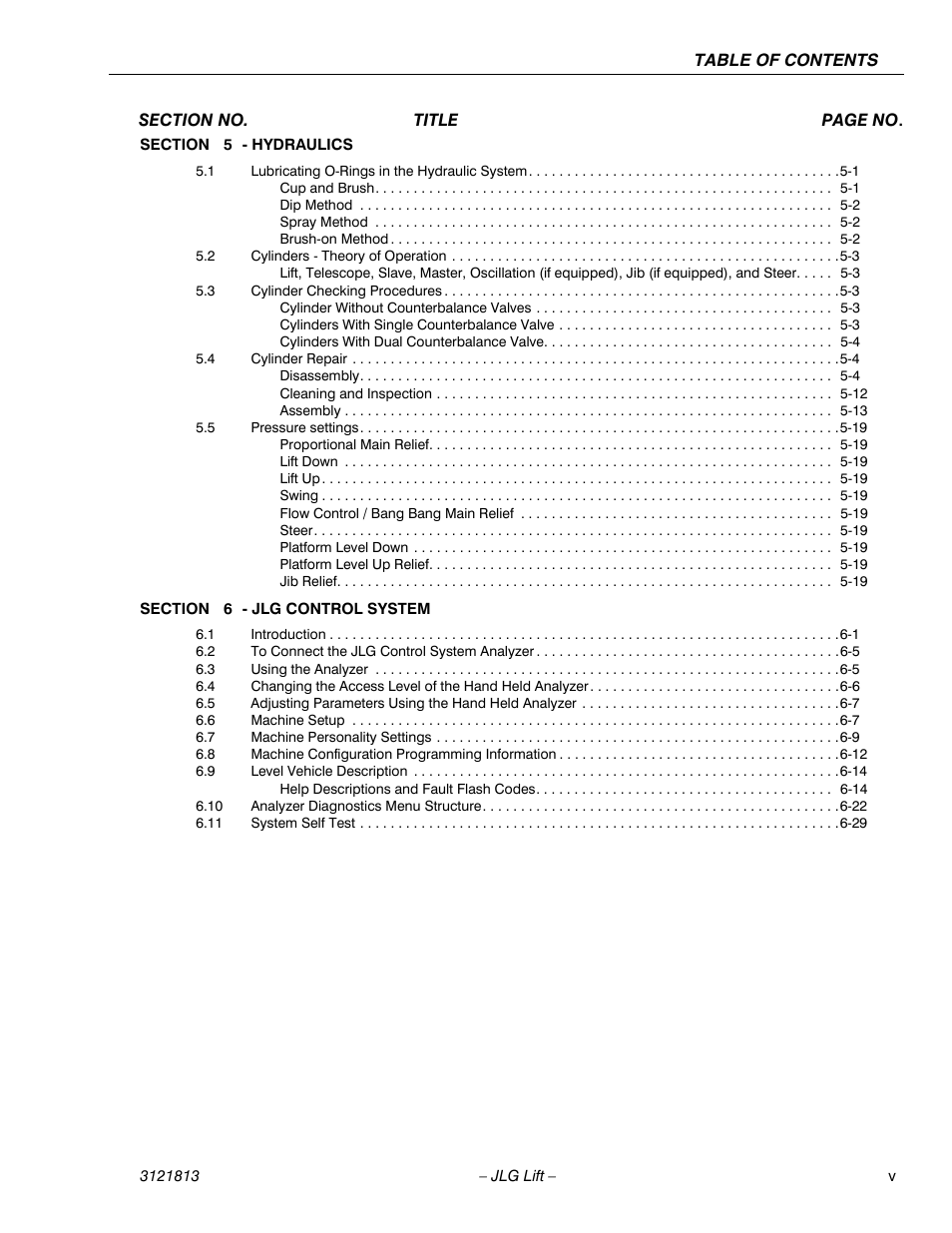 JLG M600 Service Manual User Manual | Page 9 / 222