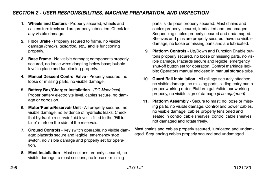 JLG 19AMI Operator Manual User Manual | Page 26 / 68