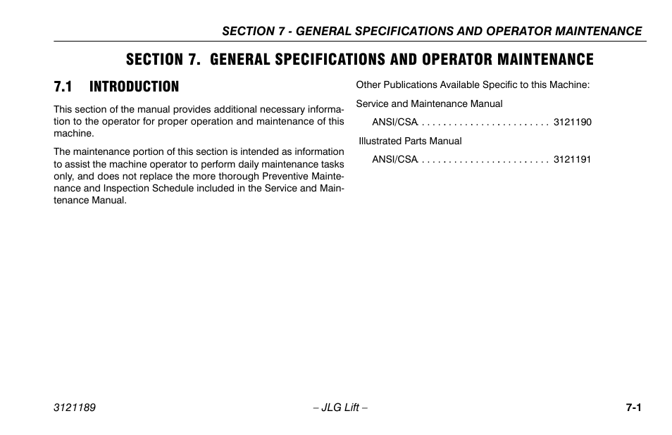 1 introduction, 1 introduction -1 | JLG 19AMI Operator Manual User Manual | Page 55 / 68
