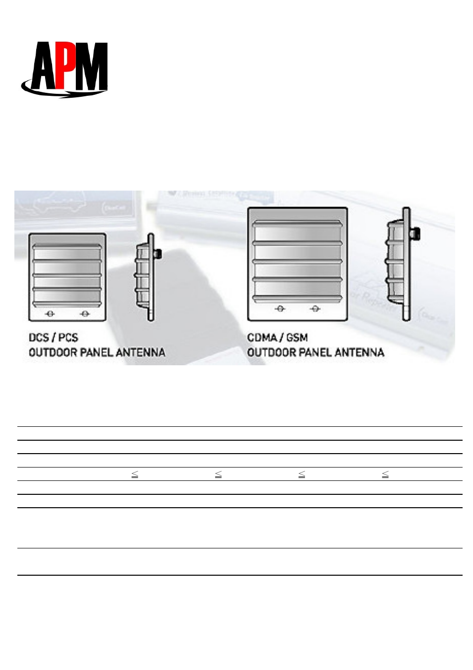 APM PA-D8 User Manual | 1 page