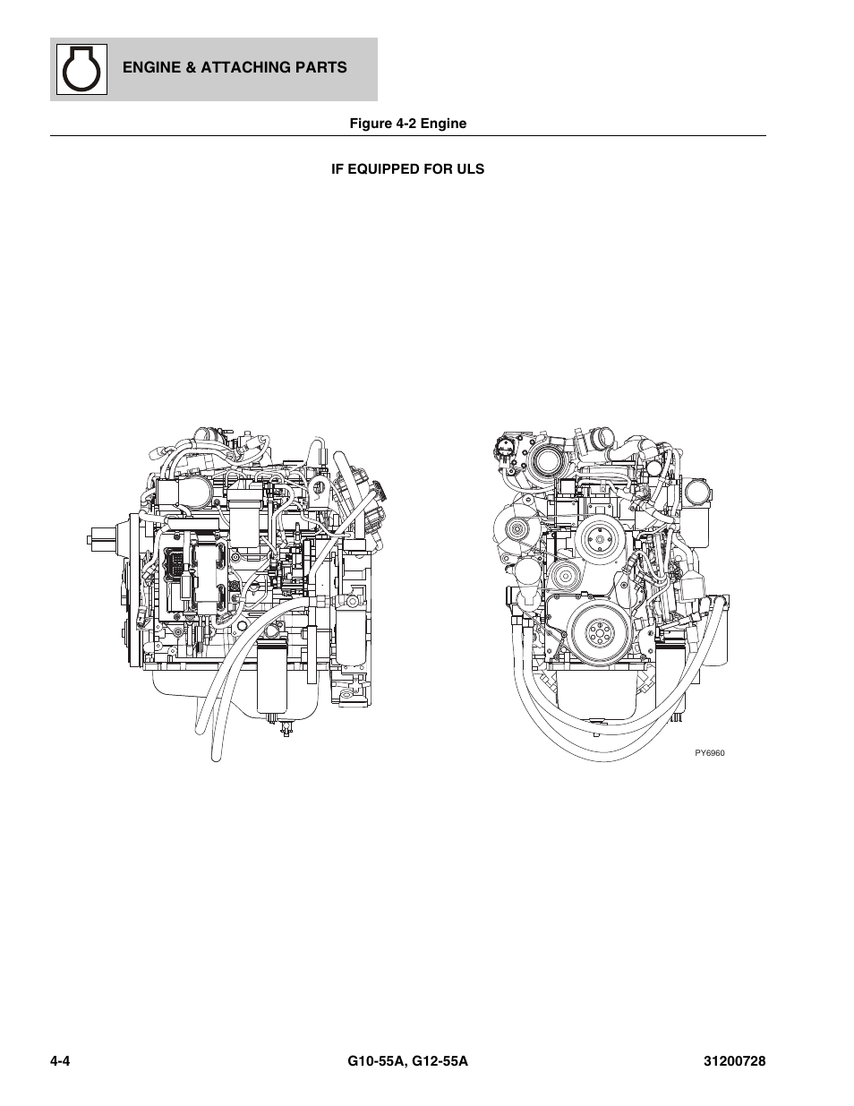 Figure 4-2 engine, Engine -4, Ngine | See figure 4-2 for details) | JLG G12-55A Parts Manual User Manual | Page 104 / 418