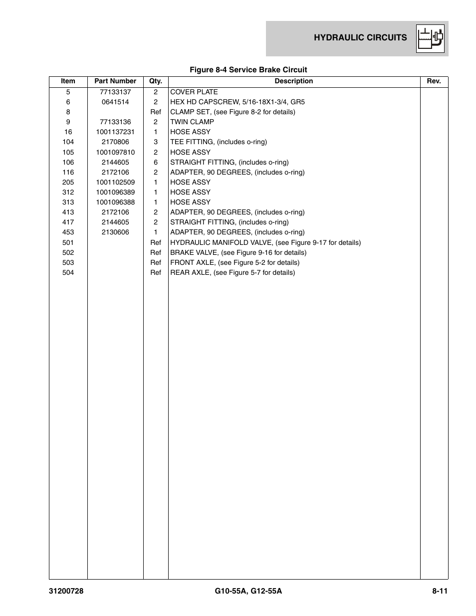 JLG G12-55A Parts Manual User Manual | Page 259 / 418