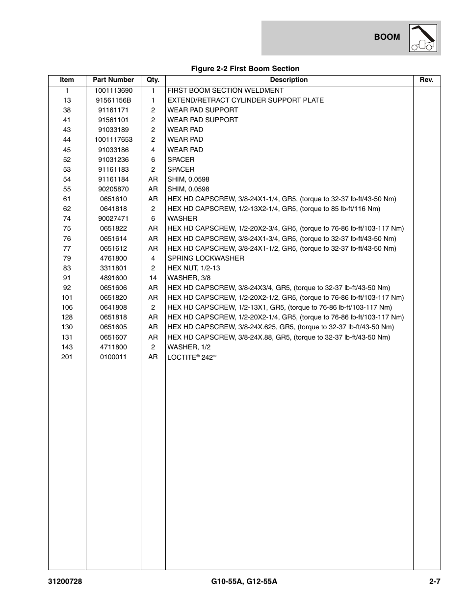 JLG G12-55A Parts Manual User Manual | Page 31 / 418