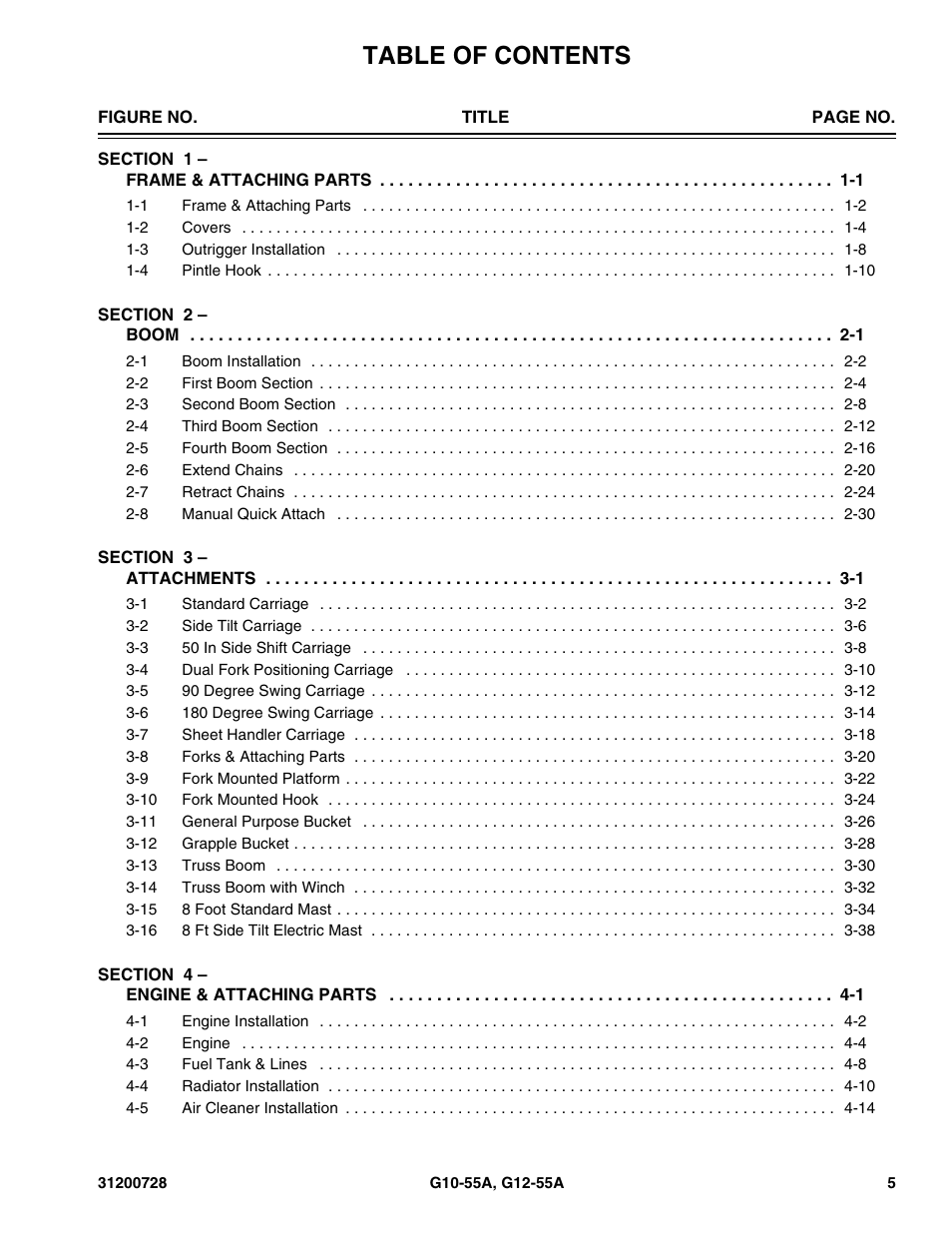 JLG G12-55A Parts Manual User Manual | Page 9 / 418