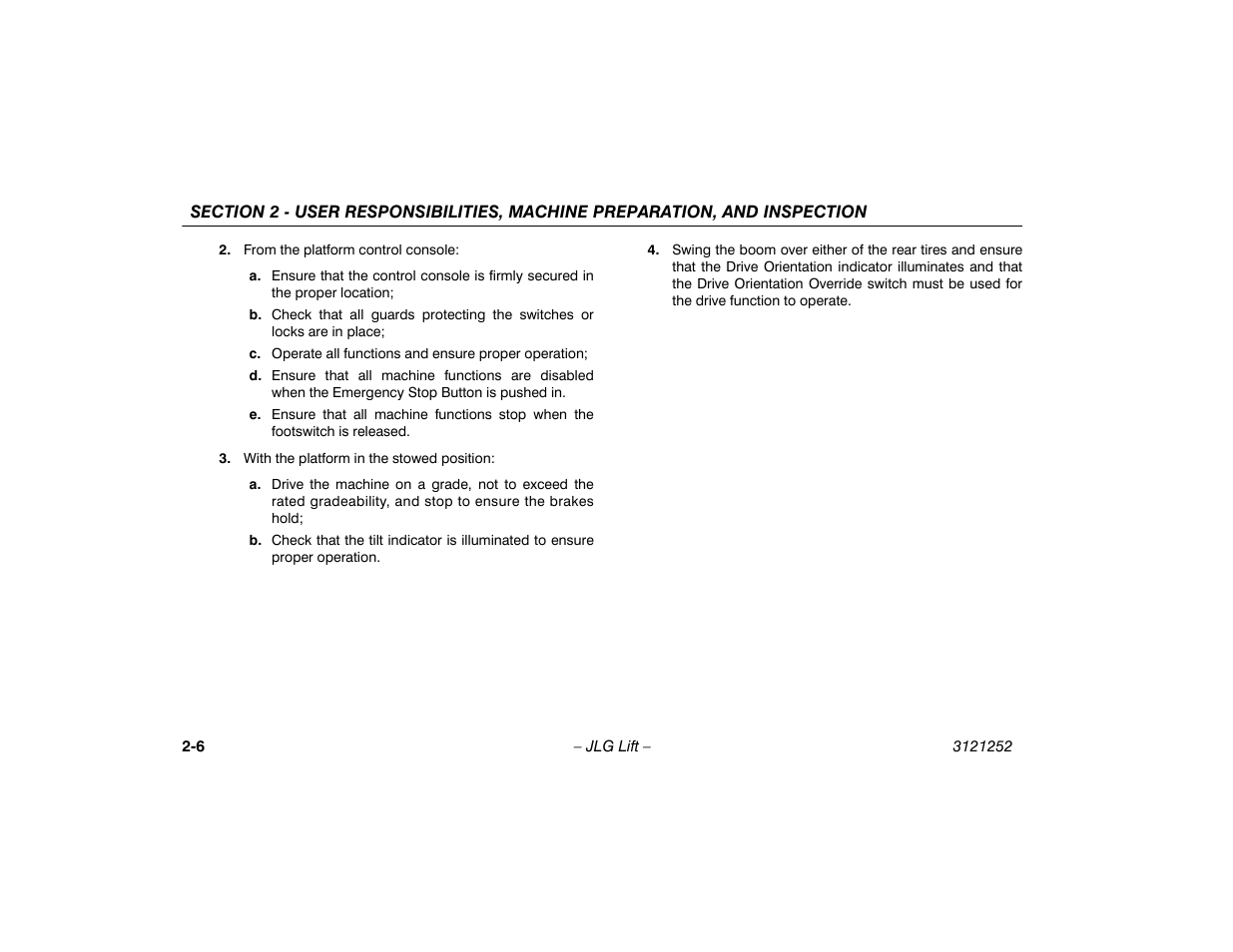 JLG E300 Operator Manual User Manual | Page 26 / 92