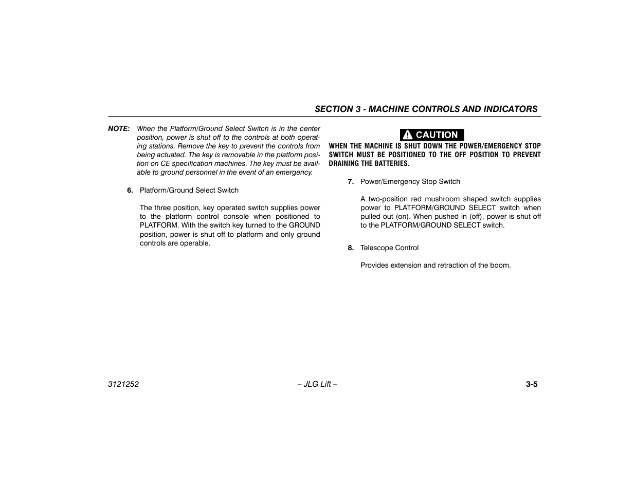 JLG E300 Operator Manual User Manual | Page 35 / 92