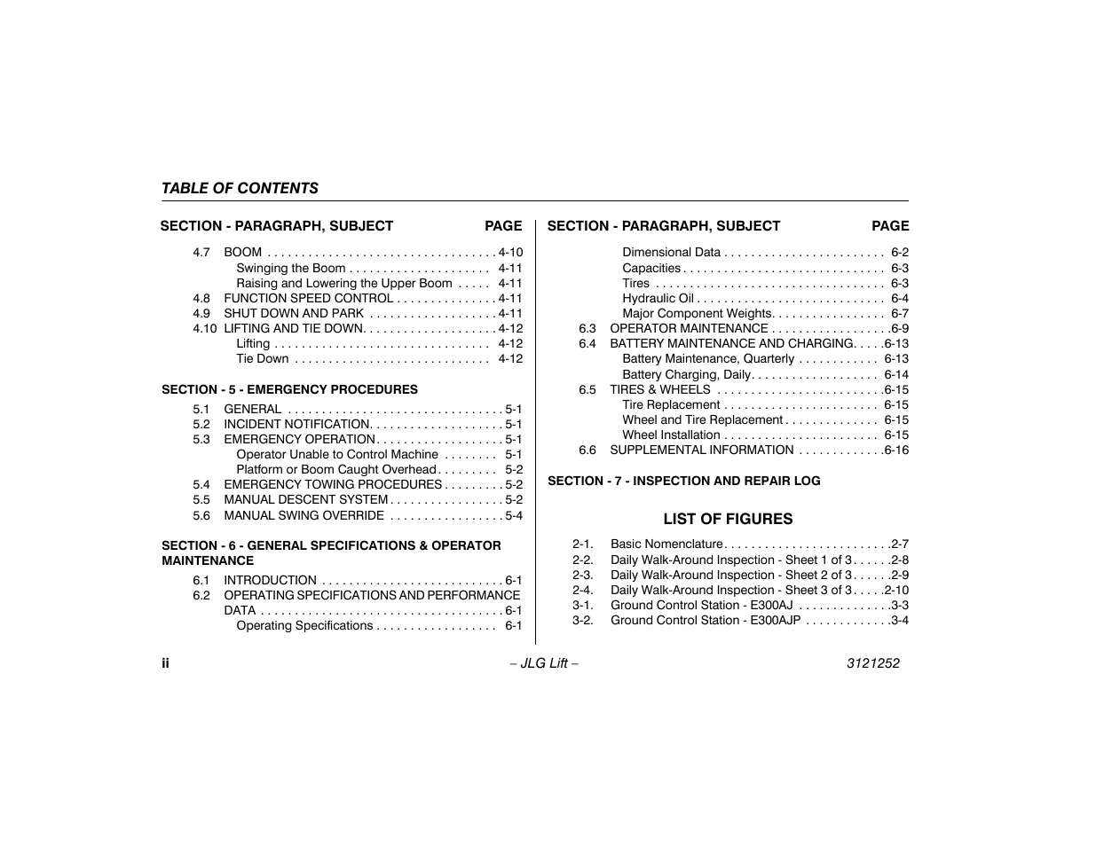 JLG E300 Operator Manual User Manual | Page 8 / 92