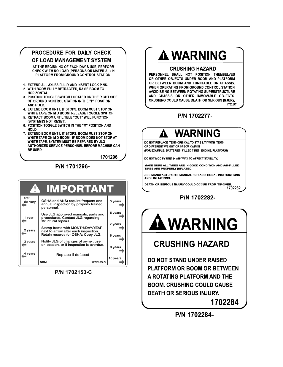 JLG 120HX ANSI Operator Manual User Manual | Page 48 / 78