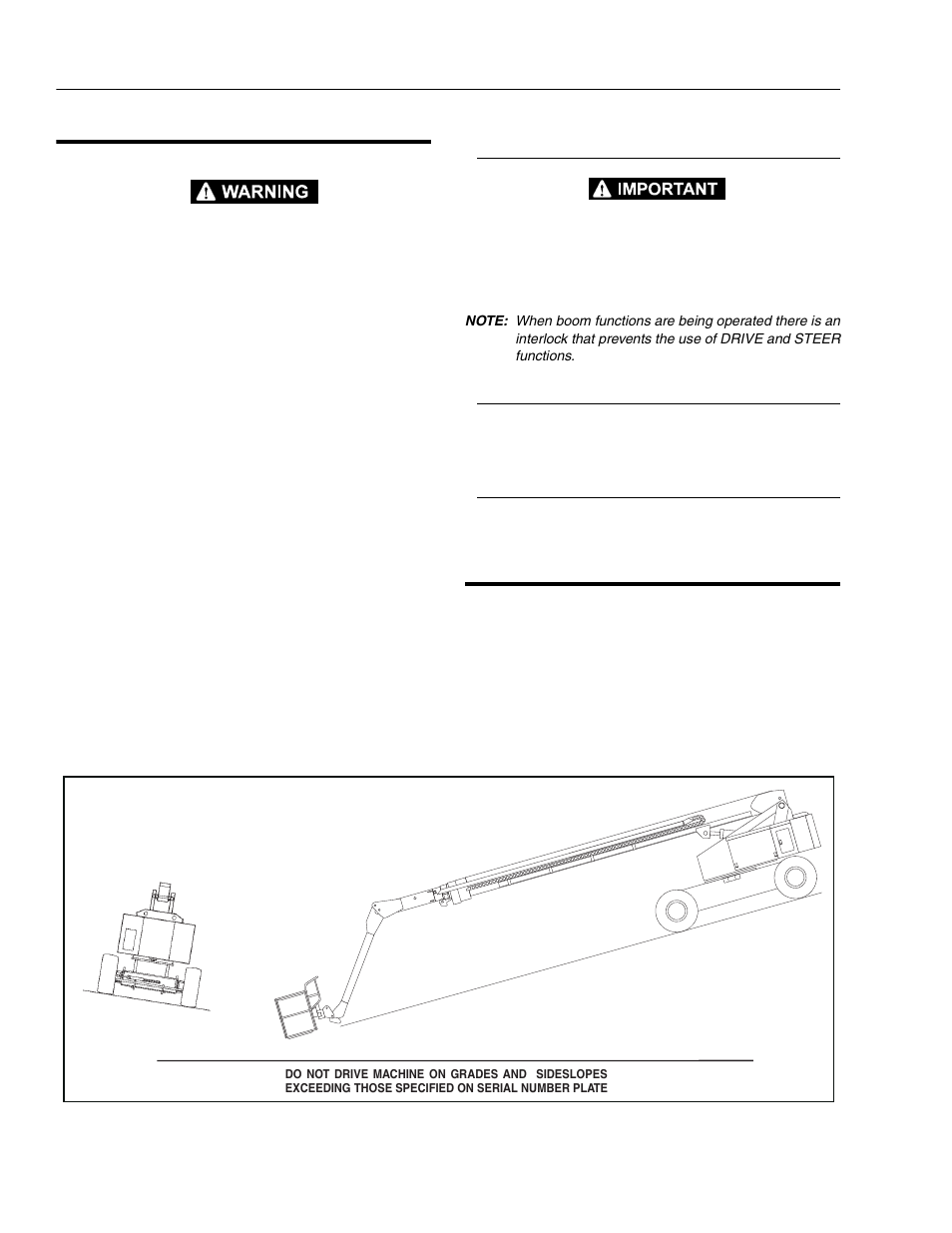 Grade level sideslope | JLG 120HX ANSI Operator Manual User Manual | Page 58 / 78